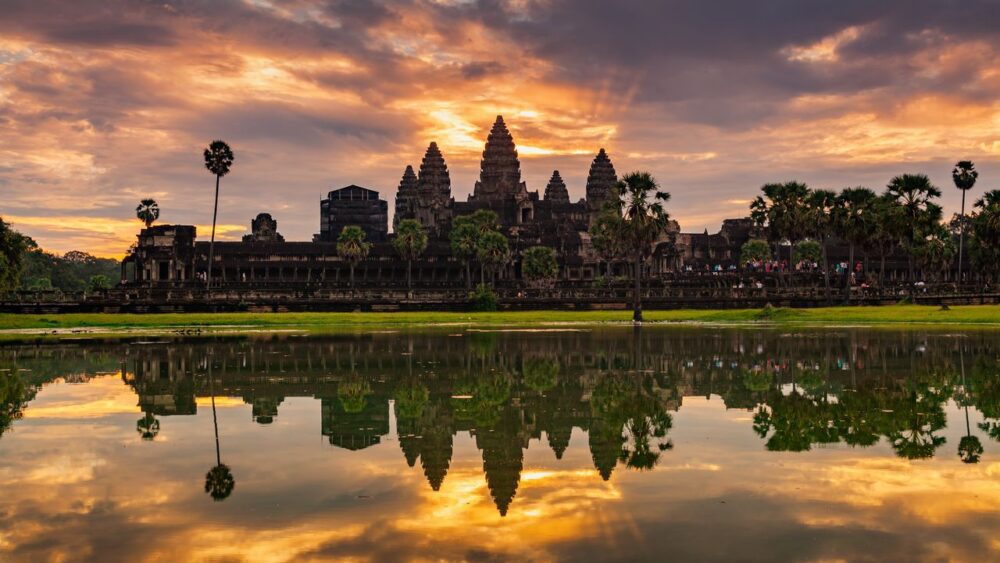 Angkor Wat památka v Kambodži