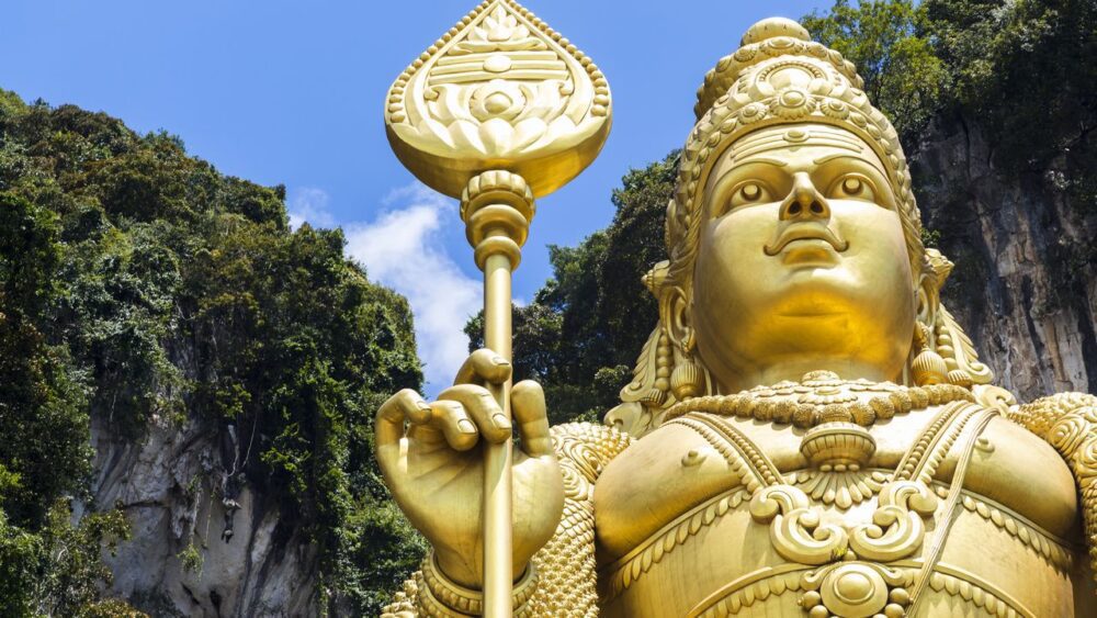 Památka Zlatá socha v Kuala Lumpur