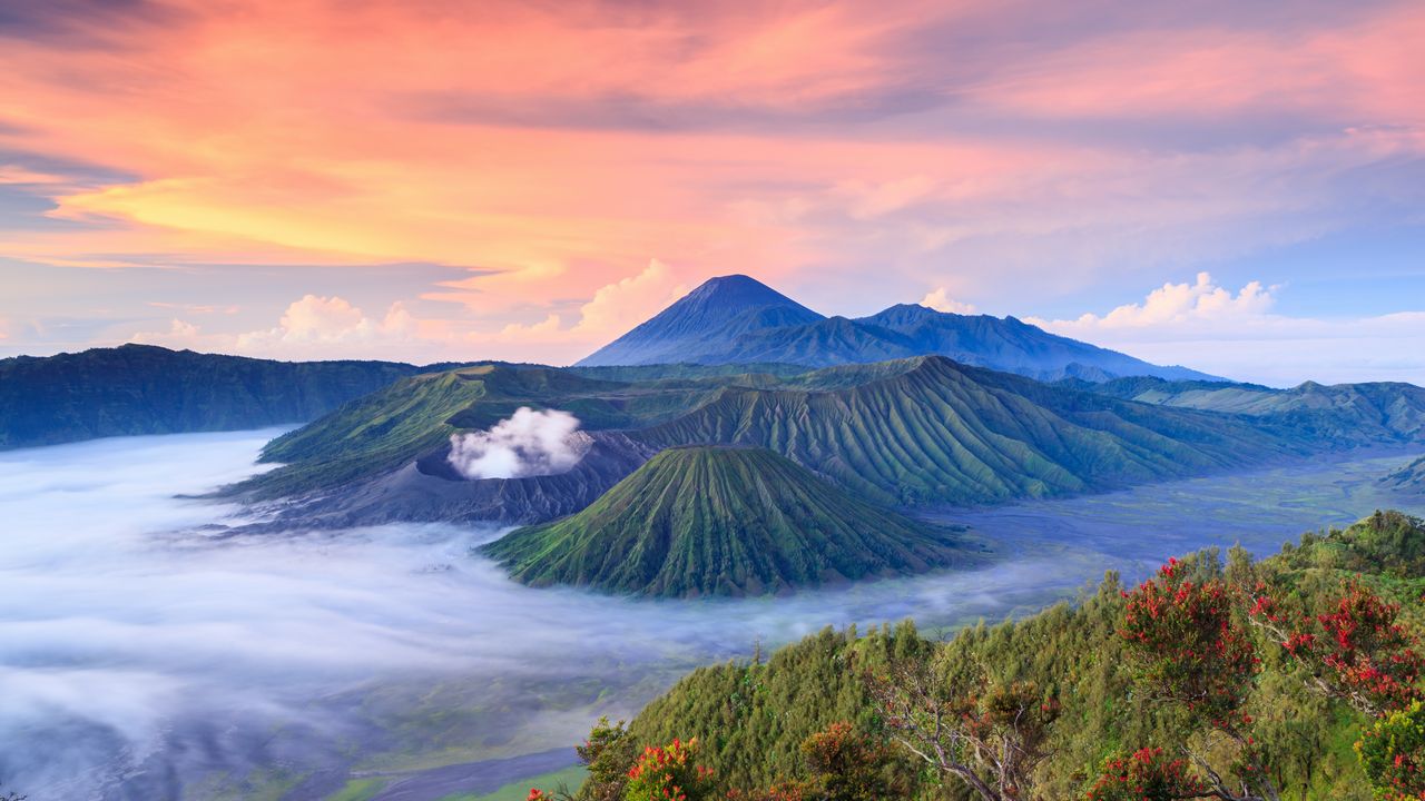 Vulkán Bromo ostrov Java Indonésie