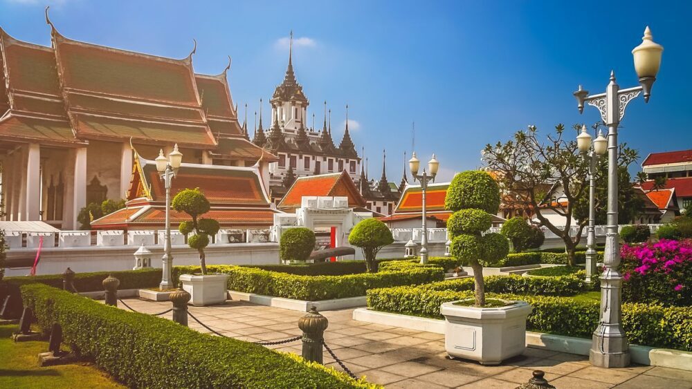 Grand Palace complex v Bangkoku