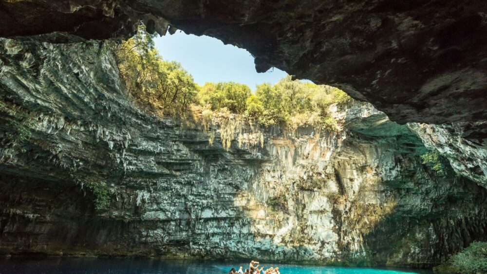 Jeskynní jezero Kefalonia