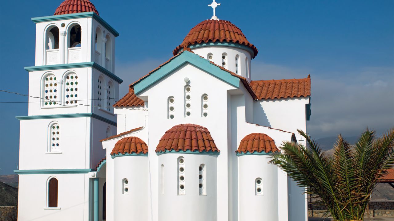 Kostel na ostrově Kréta