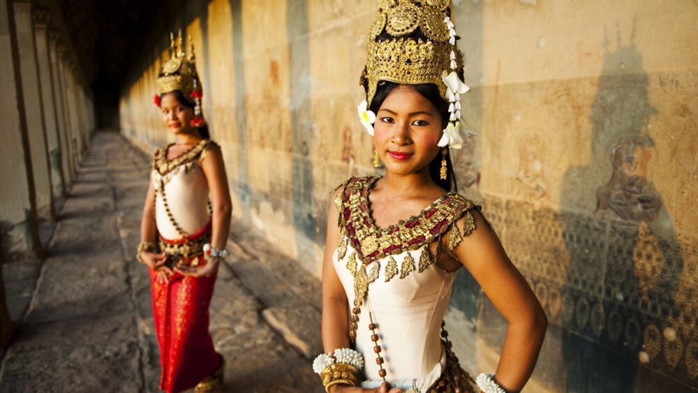 Tradiční tanečnice Kambodža