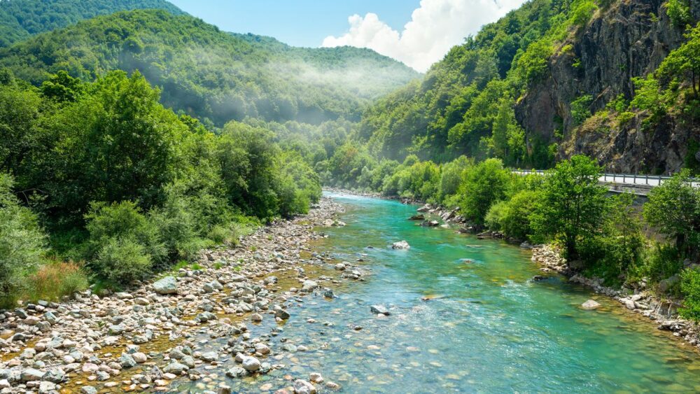 Řeka Tara v Národním parku Durmitor
