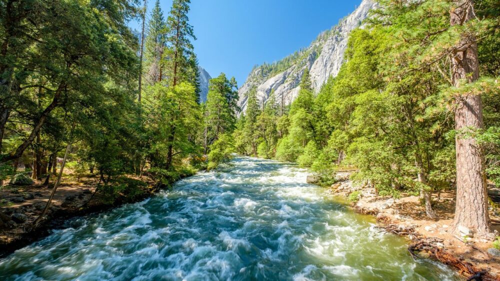 Řeka v Národním parku Yosemite