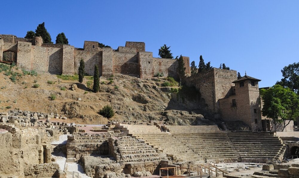pevnost Alcazaba pevnost Alcazaba