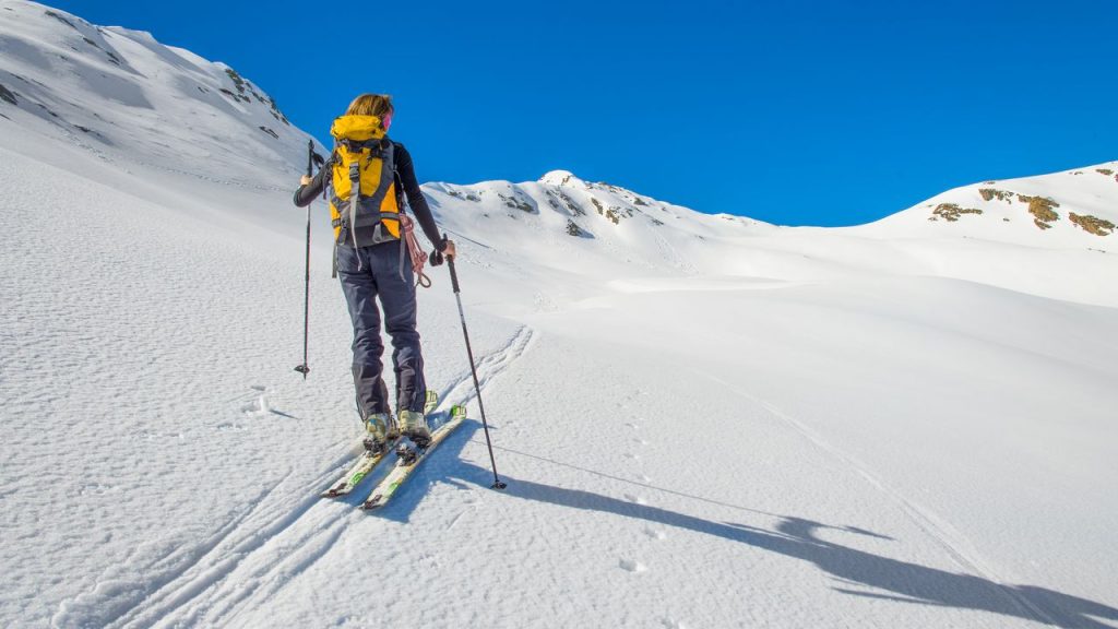 jizda na lyzich v alpach