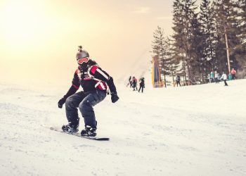 snowboarding-pri zapadu slunce