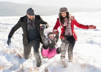 zimni prochazka - rodina