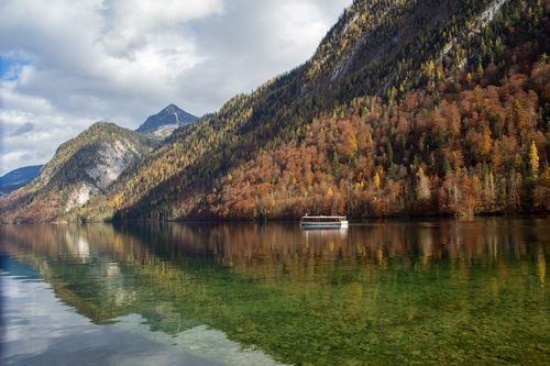 Konigssee natural lake, Berchtesgaden National Park, Bavaria, Germany Konigssee natural lake, Berchtesgaden National Park, Bavaria, Germany